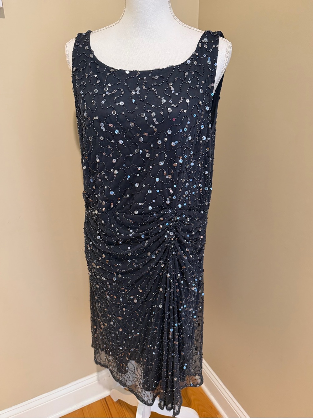 EUC Pisarro Nights Beaded Formal Dress